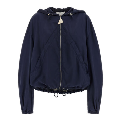 The Attico Blue Polyamide Bomber