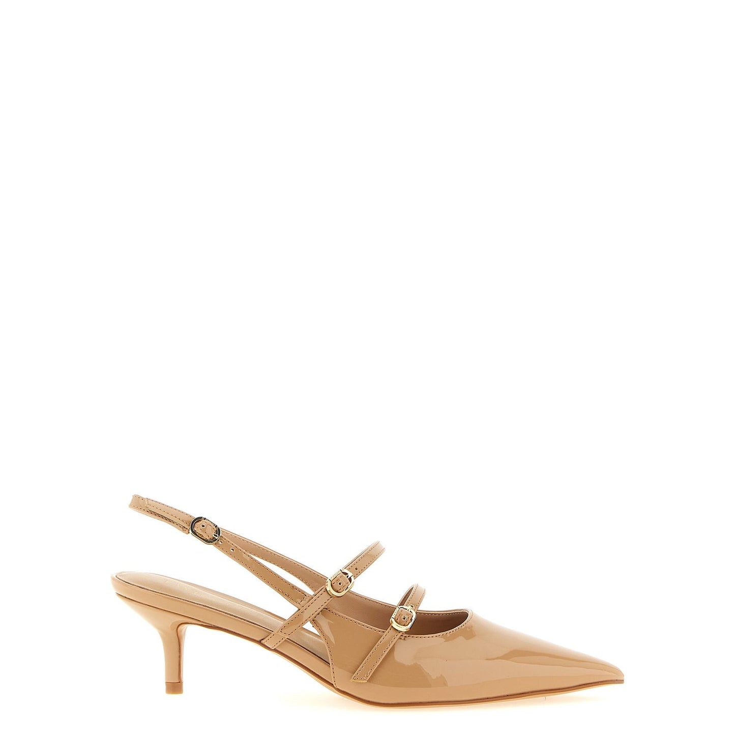 Twinset Beige Polyethylene Mid Heel Pumps