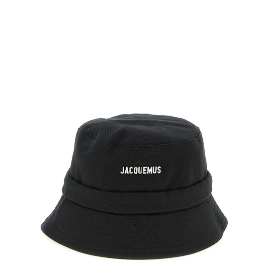 Jacquemus Black Cotton Bucket Hat