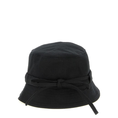 Jacquemus Black Cotton Bucket Hat