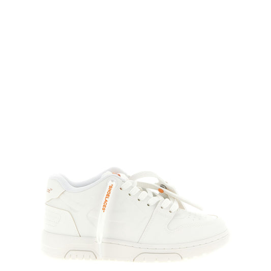 Off-White Orange Plastic Athletic Sneakers