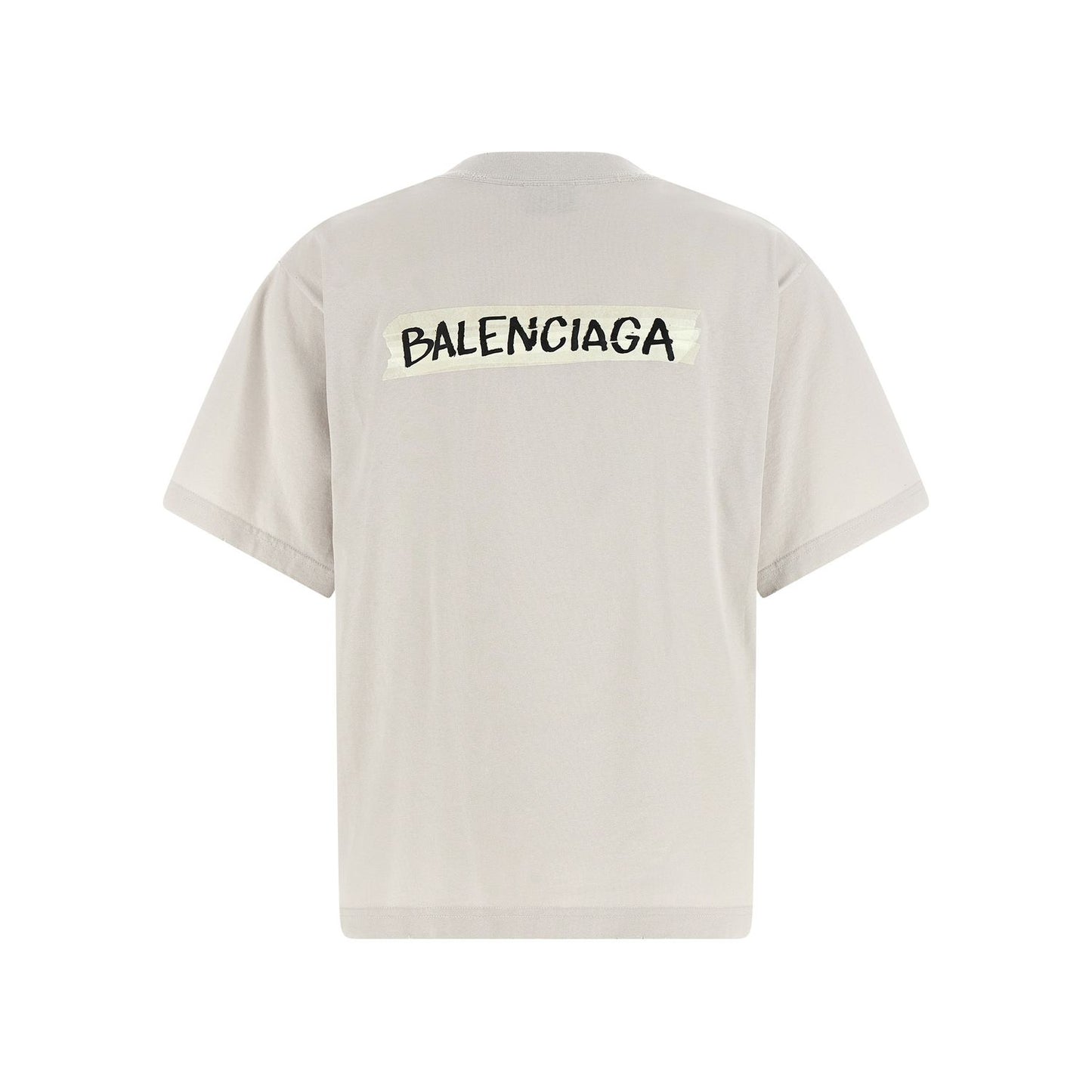 Balenciaga Gray Cotton T-Shirt