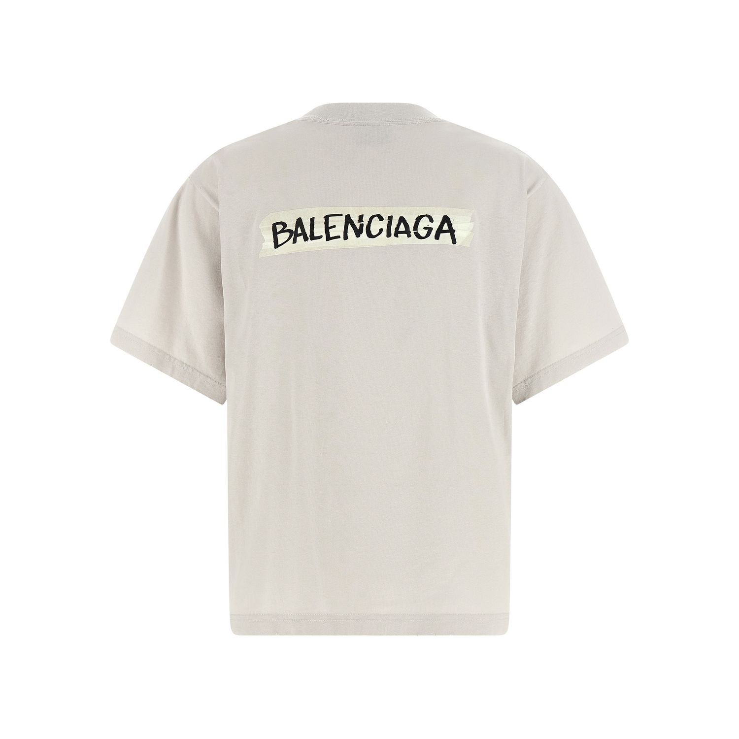 Balenciaga Gray Cotton T-Shirt