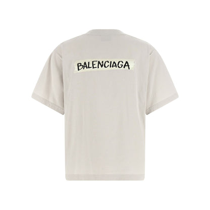 Balenciaga Gray Cotton T-Shirt
