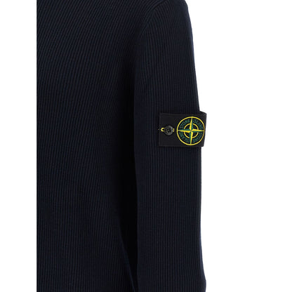 Stone Island Blue Cotton Cardigan