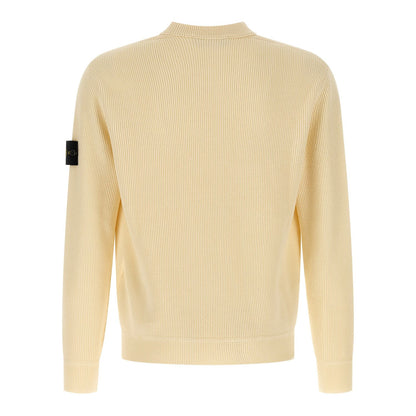 Stone Island Beige Cotton Cardigan