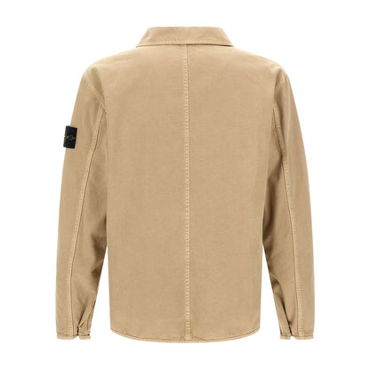Stone Island Beige Cotton Blouse