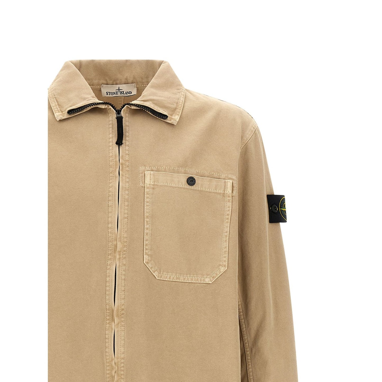 Stone Island Beige Cotton Blouse
