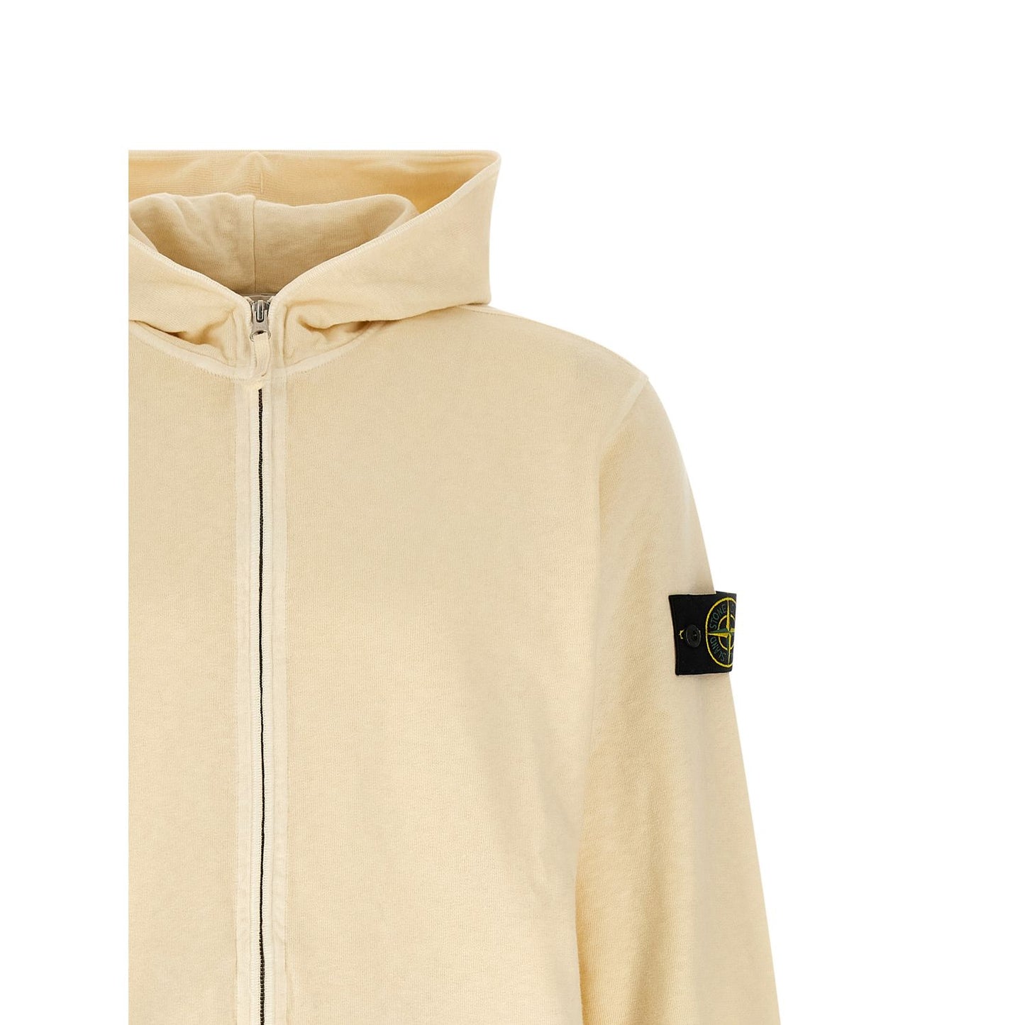 Stone Island Beige Cotton Sweatshirt