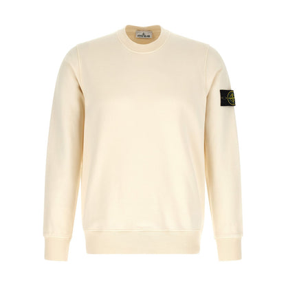 Stone Island Beige Cotton Sweatshirt