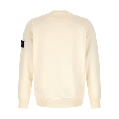Stone Island Beige Cotton Sweatshirt