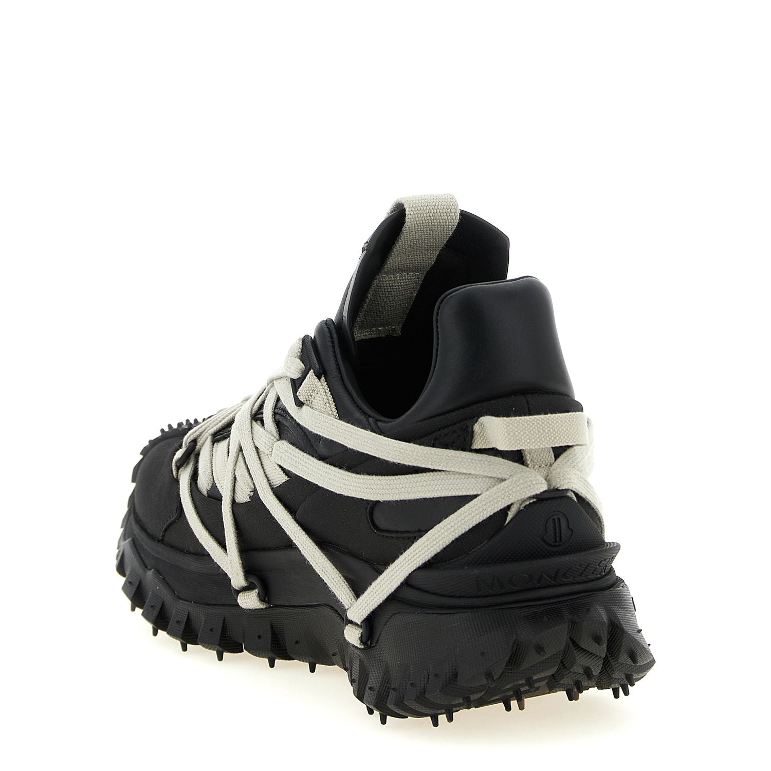Rick Owens Black Cowhide Athletic Sneakers