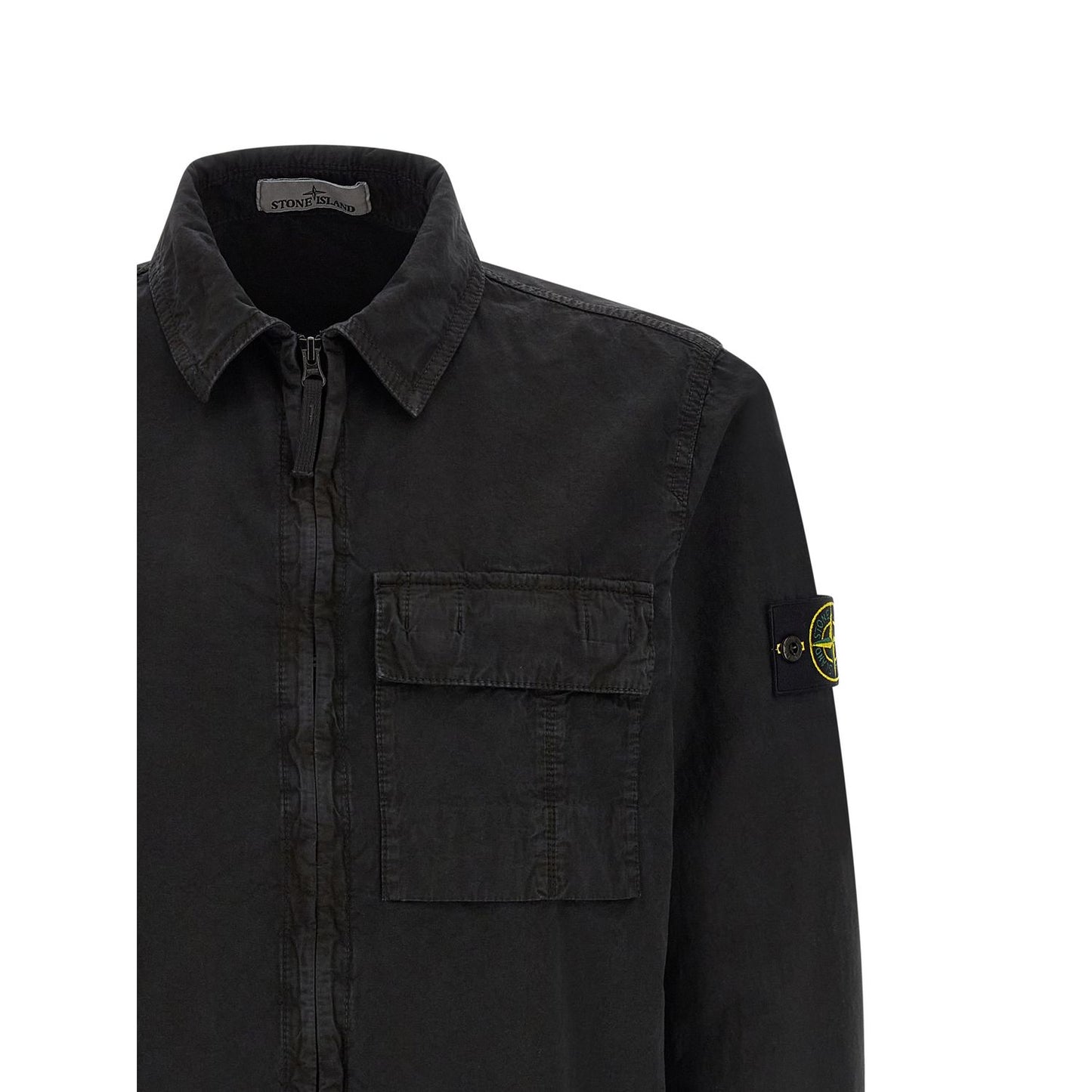 Stone Island Black Cotton Blouse