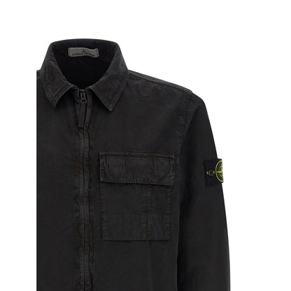 Stone Island Black Cotton Blouse