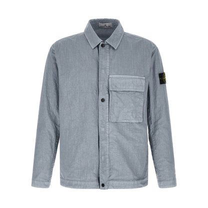 Stone Island Blue Polyamide Blouse