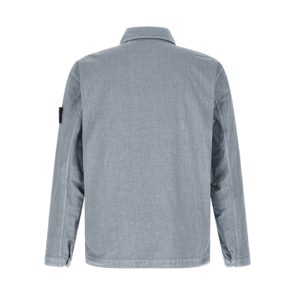 Stone Island Blue Polyamide Blouse