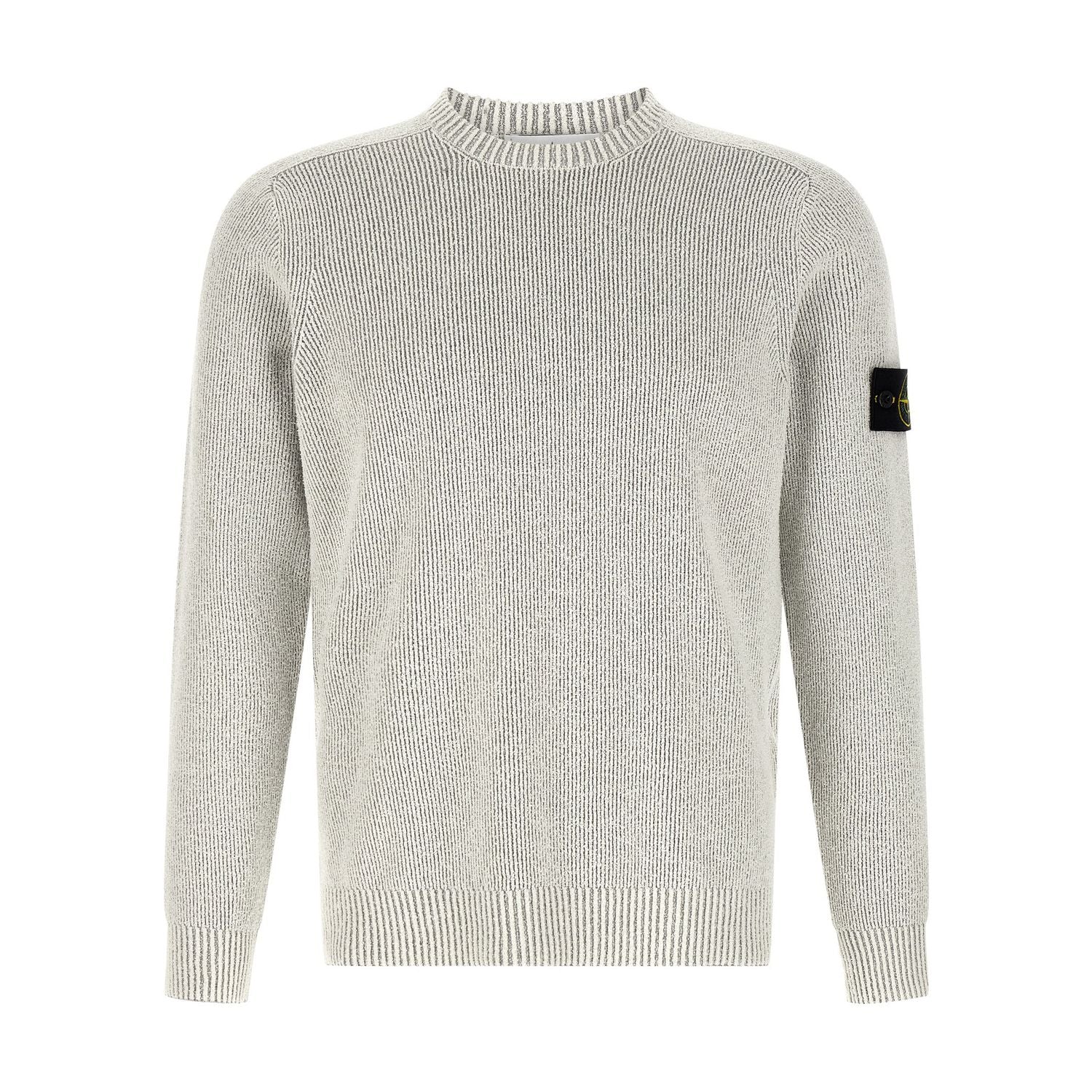 Stone Island Gray Cotton Cardigan