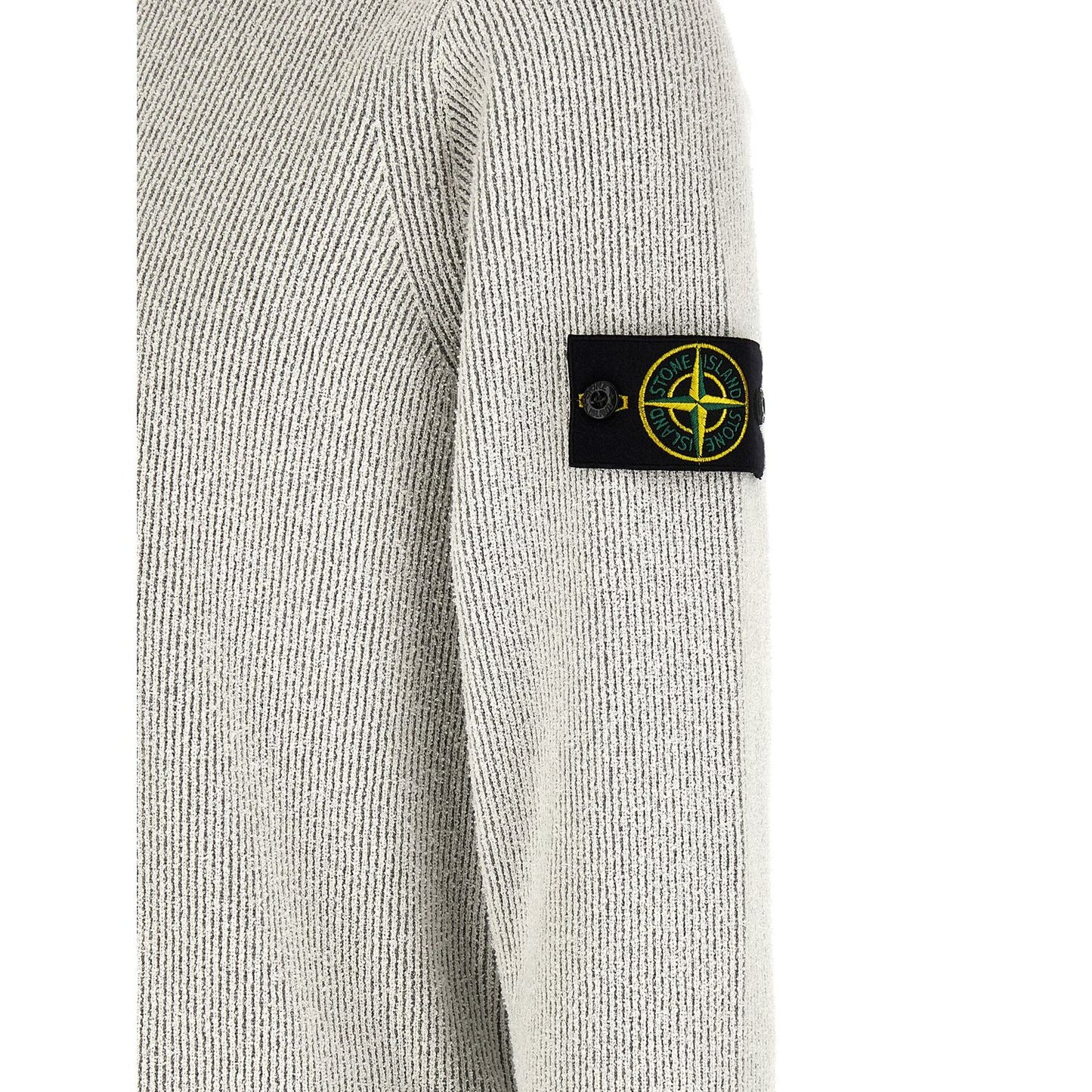 Stone Island Gray Cotton Cardigan