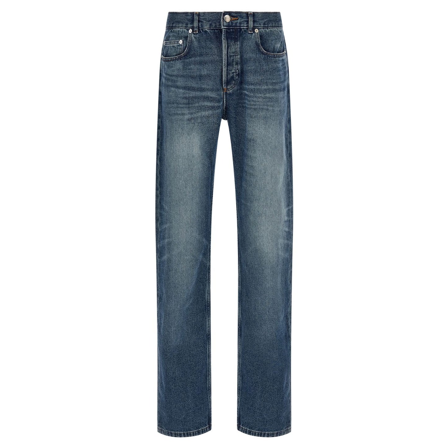A.P.C. Blue Cotton Straight-Leg Jeans