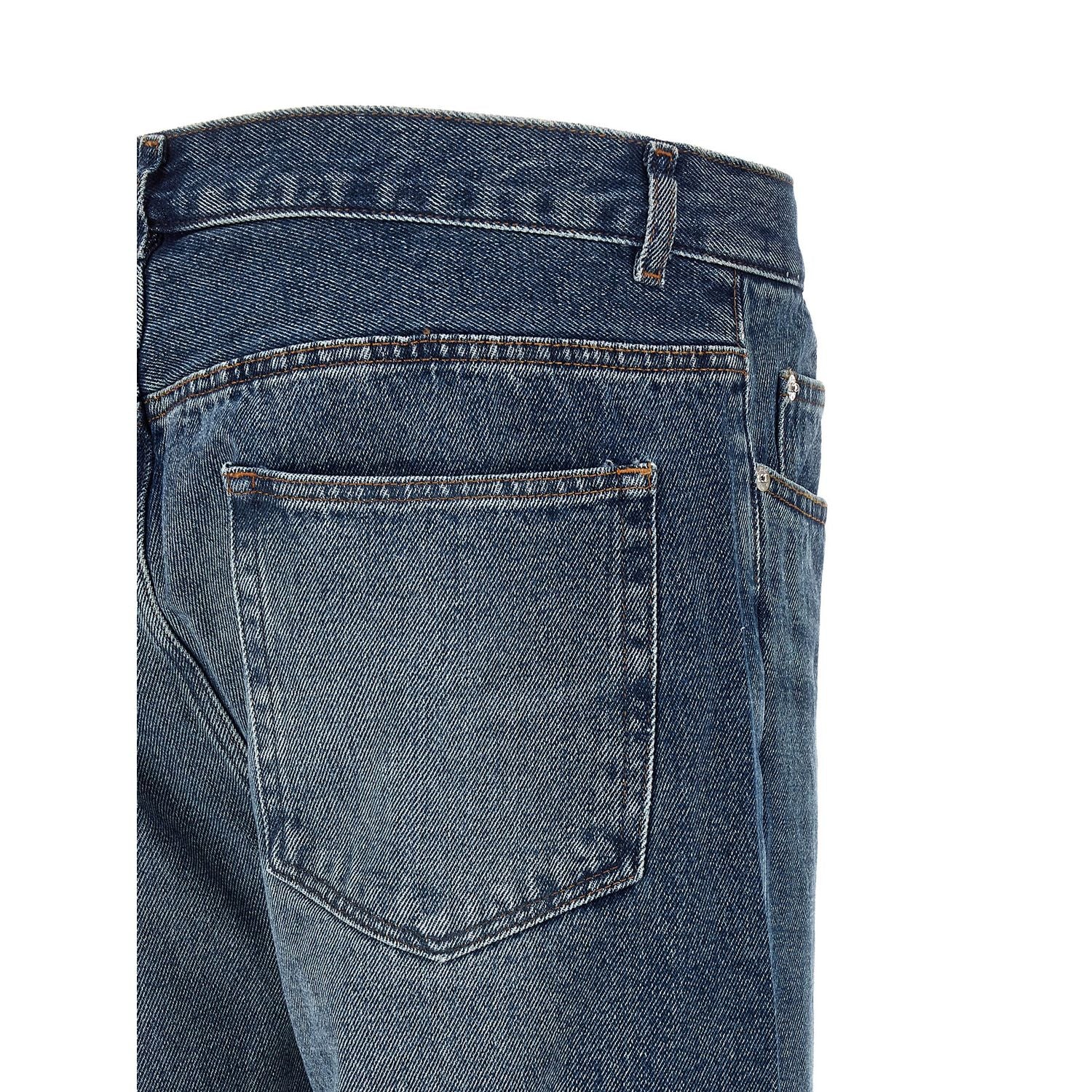 A.P.C. Blue Cotton Straight-Leg Jeans