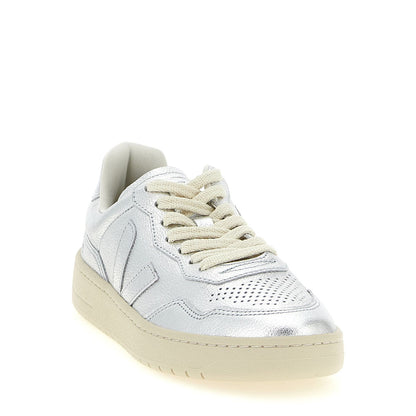 Veja Silver Genuine Leather Low Top Sneakers