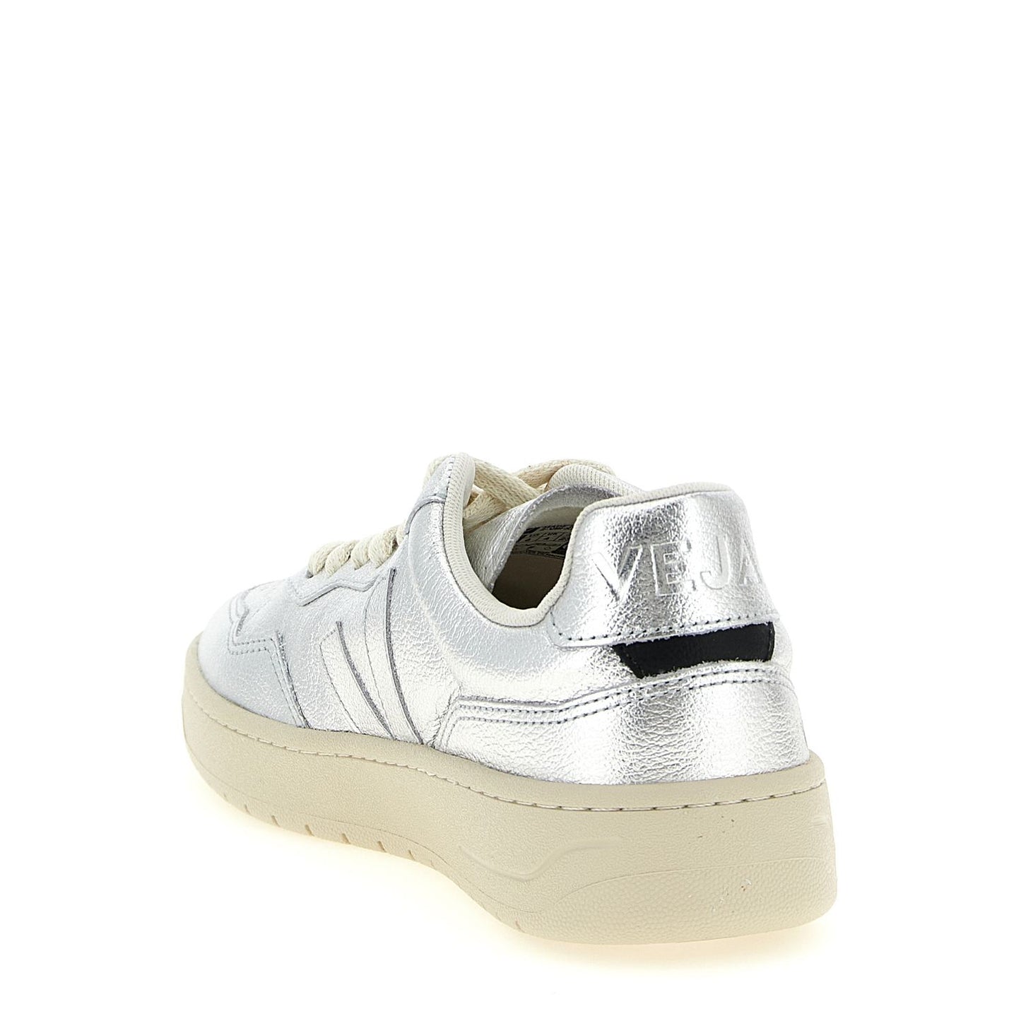 Veja Silver Genuine Leather Low Top Sneakers