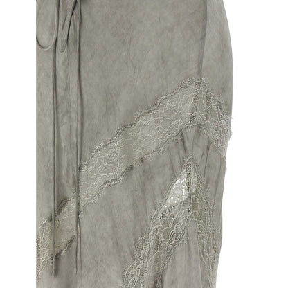 The Andamane Gray Viscose Long Dress