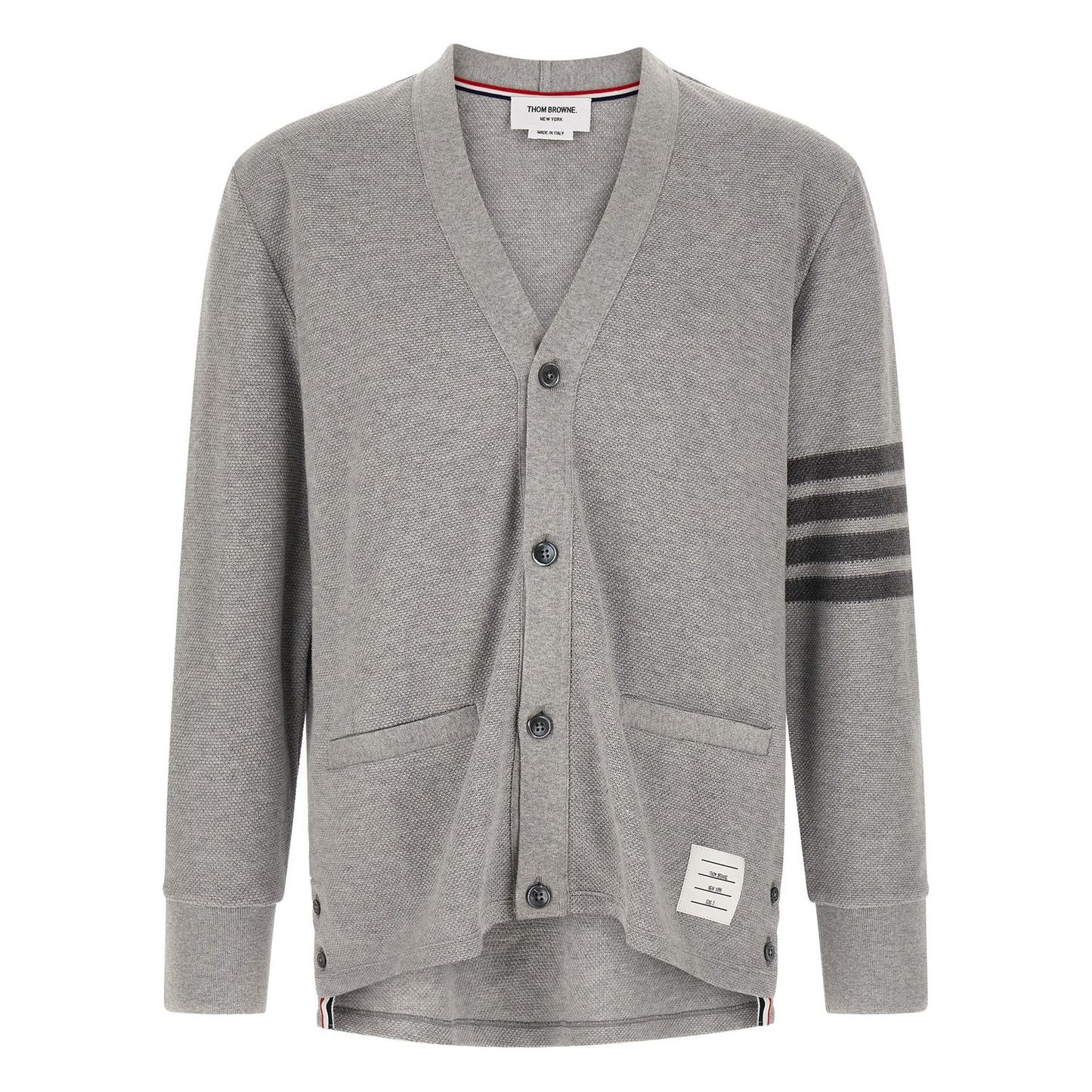 Thom Browne Gray Cotton Cardigan