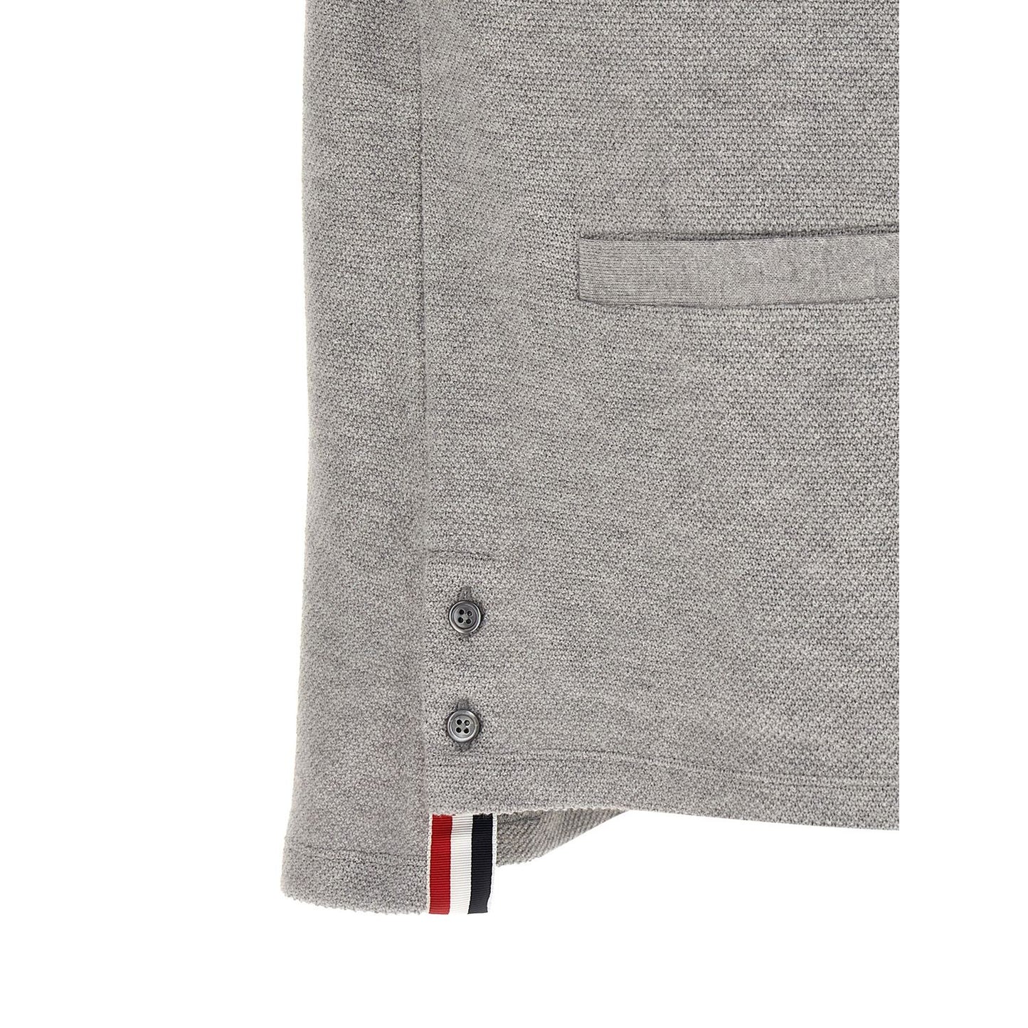 Thom Browne Gray Cotton Cardigan