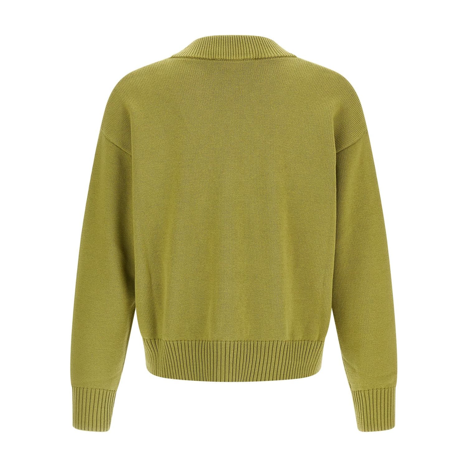 Ami Paris Bicolor Wool Cardigan
