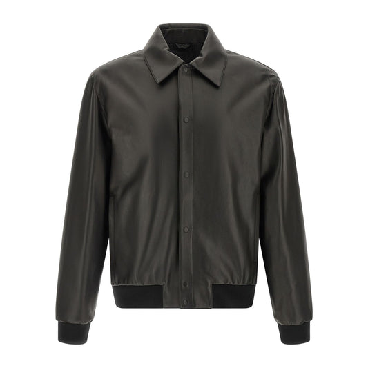 Fendi Black Lamb Leather Leather Jacket