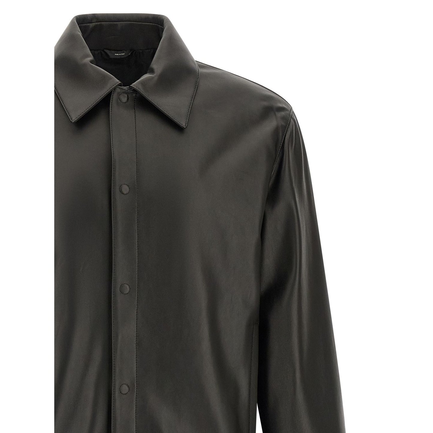 Fendi Black Lamb Leather Leather Jacket
