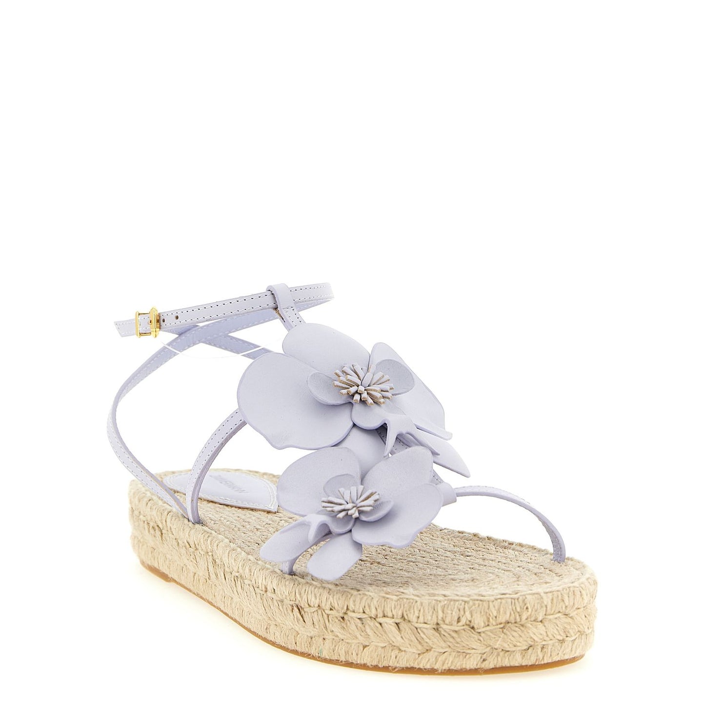 Zimmermann Purple Cowhide Flat Sandals