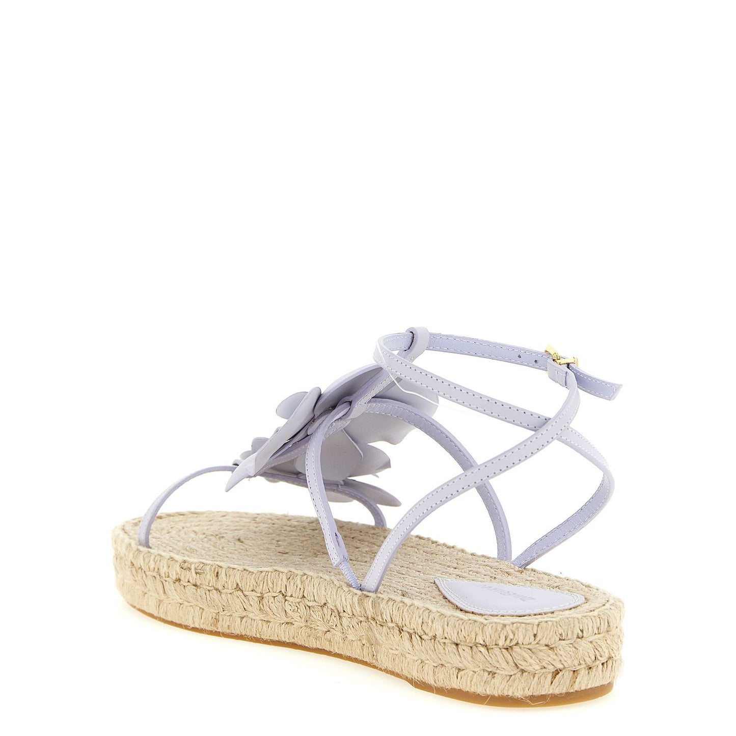 Zimmermann Purple Cowhide Flat Sandals