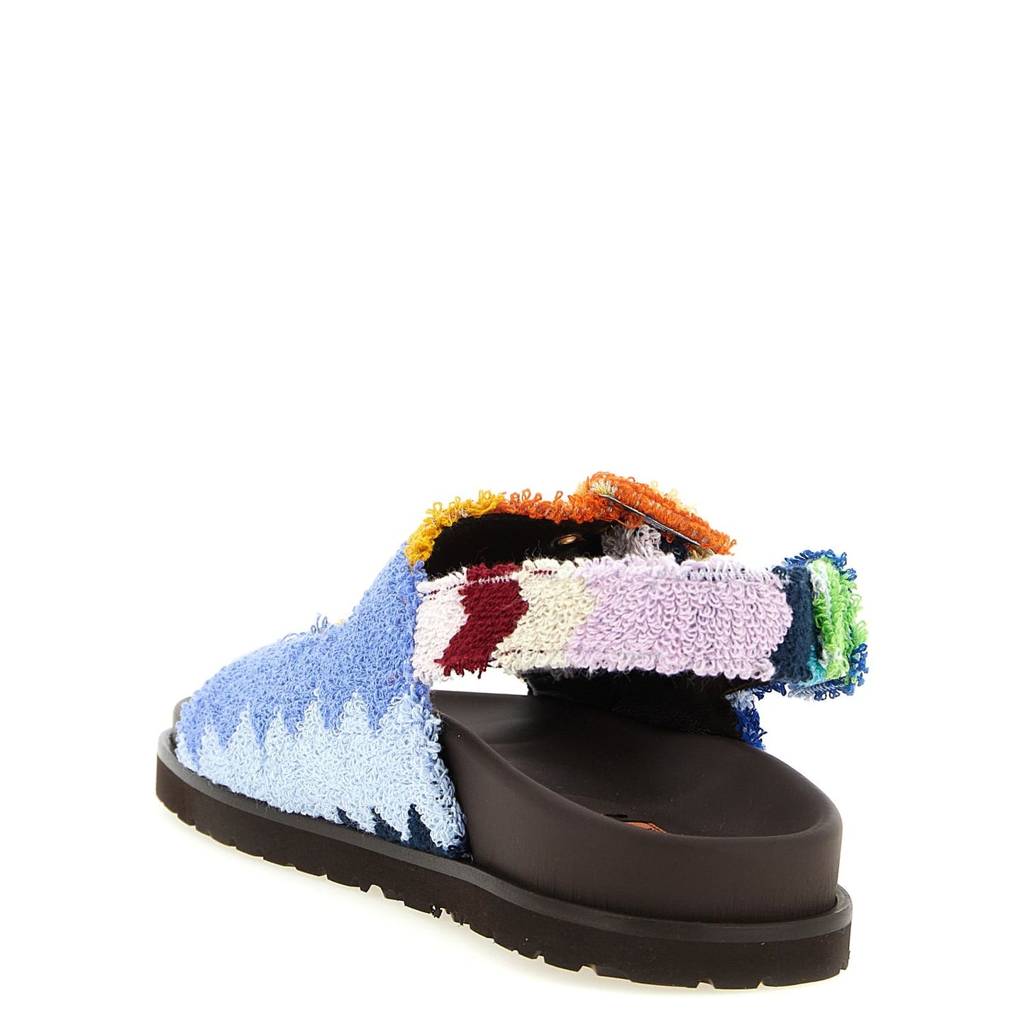 Missoni Multicolor Goatskin Flat Sandals