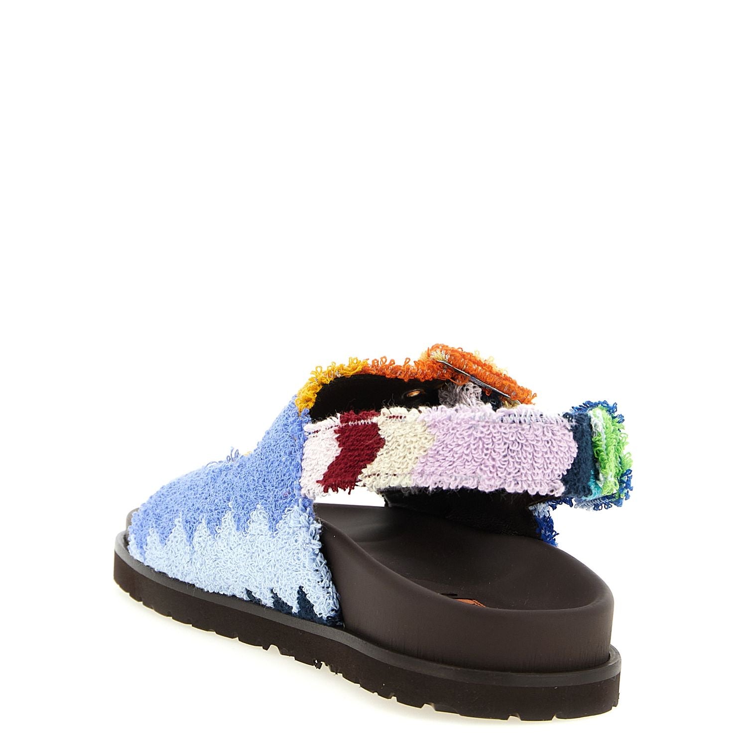 Missoni Multicolor Goatskin Flat Sandals