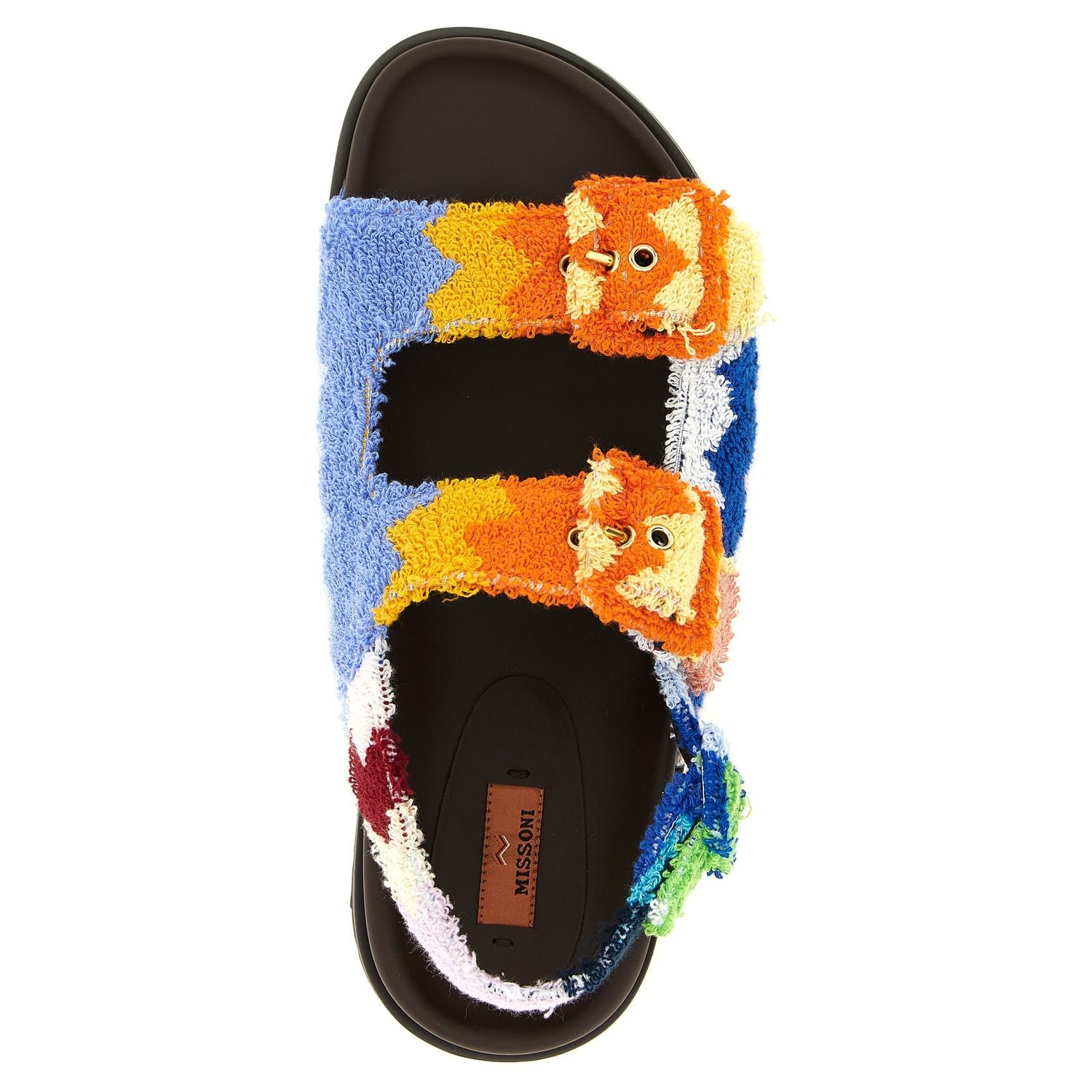 Missoni Multicolor Goatskin Flat Sandals