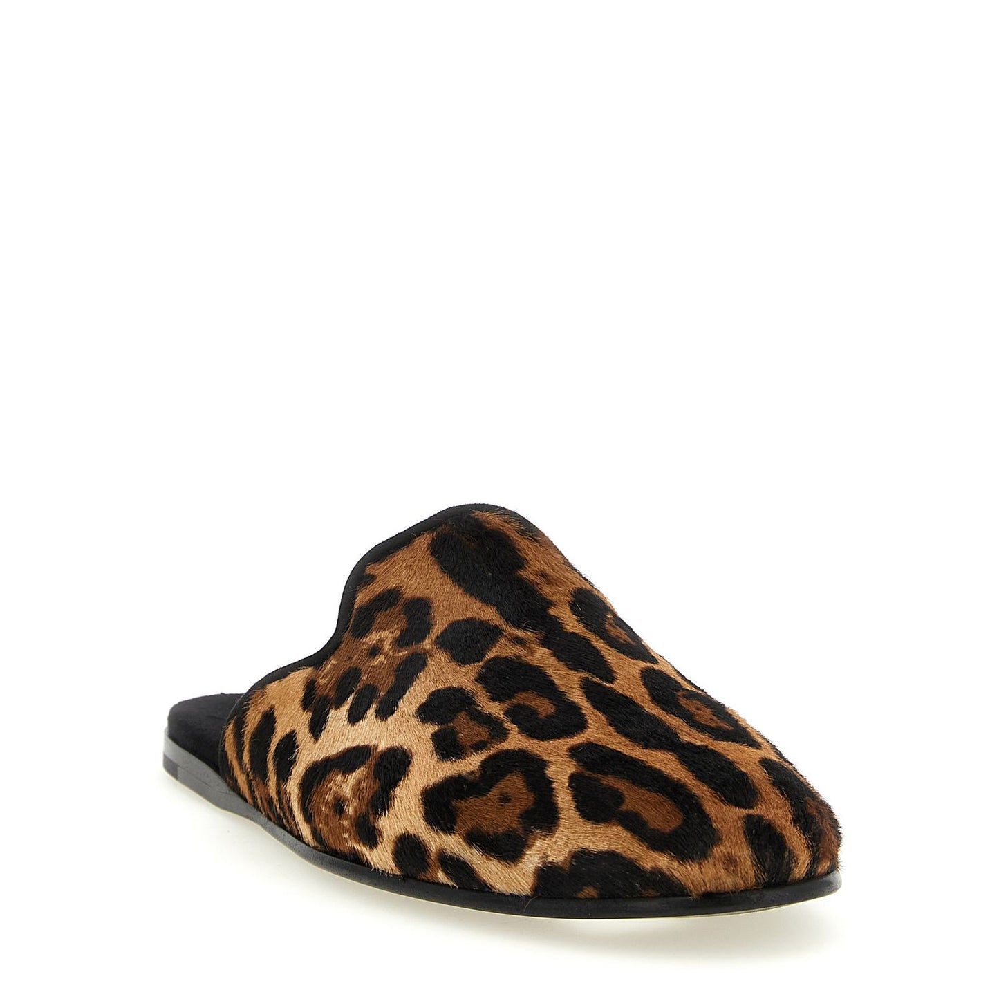 Dolce & Gabbana Brown Calfskin Flats