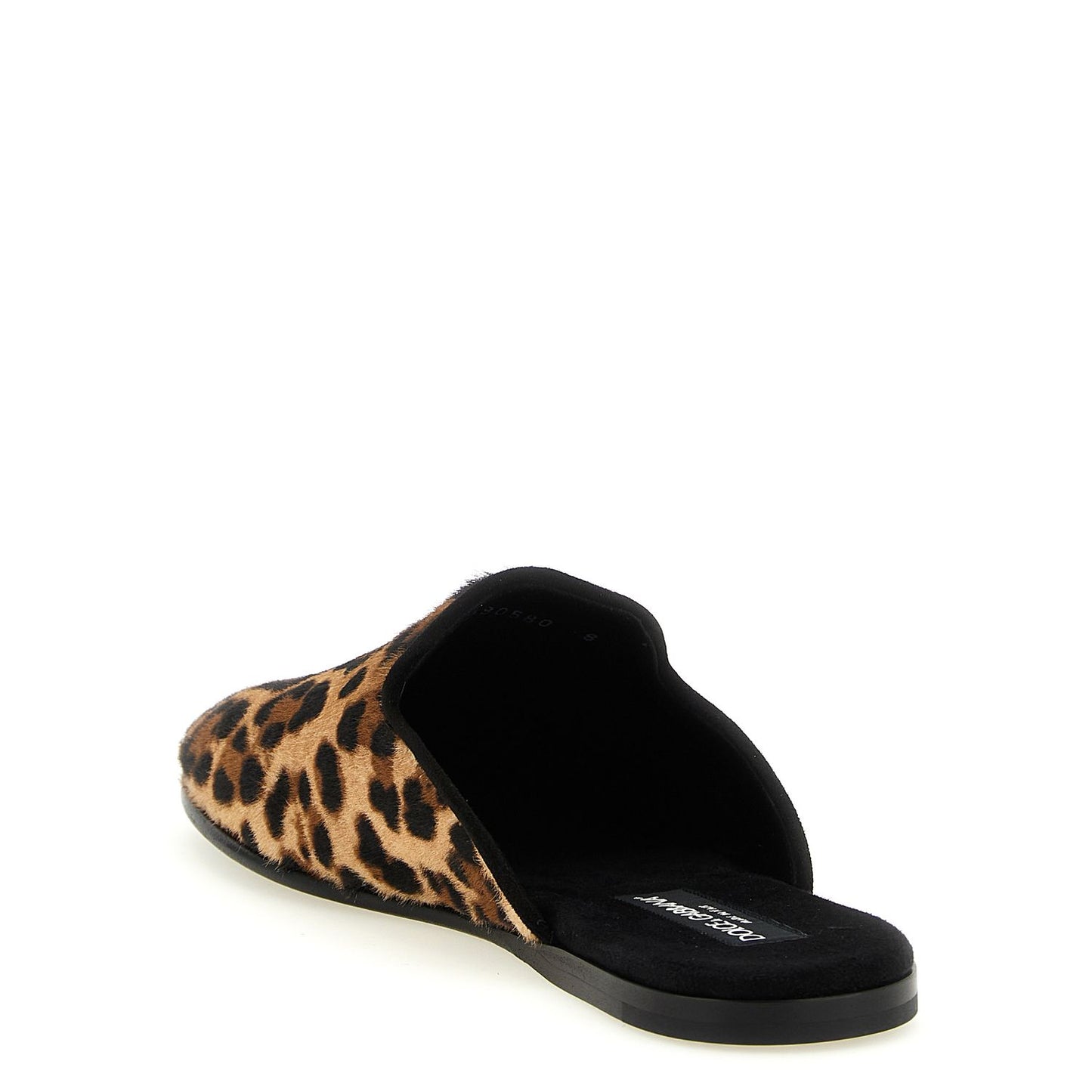 Dolce & Gabbana Brown Calfskin Flats