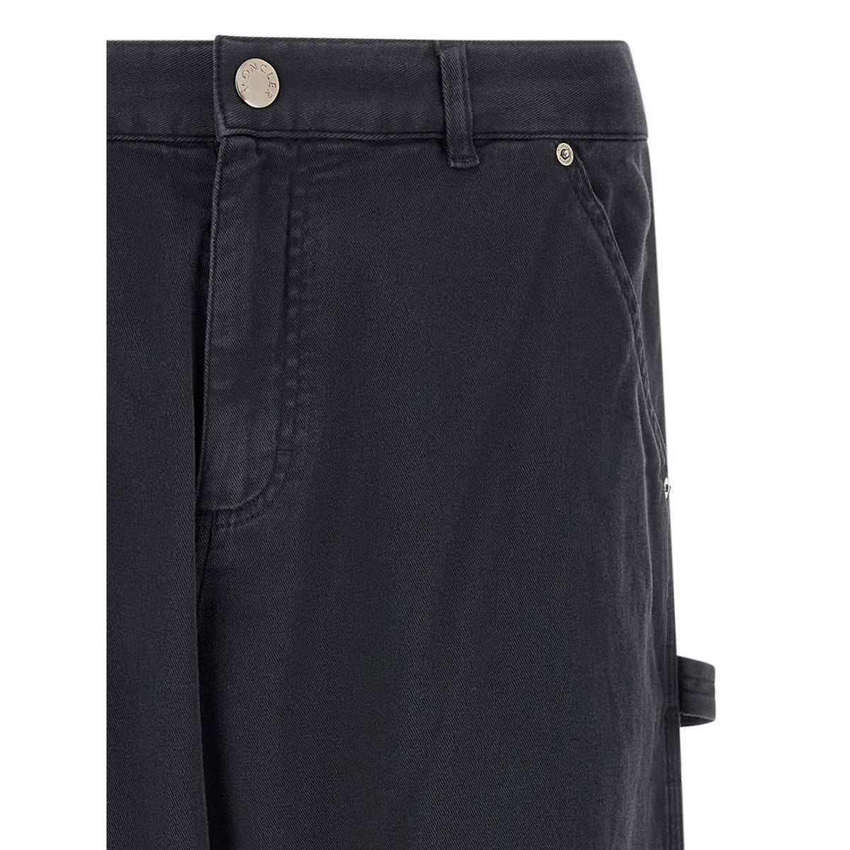 Moncler Blue Cotton Cargo Pants
