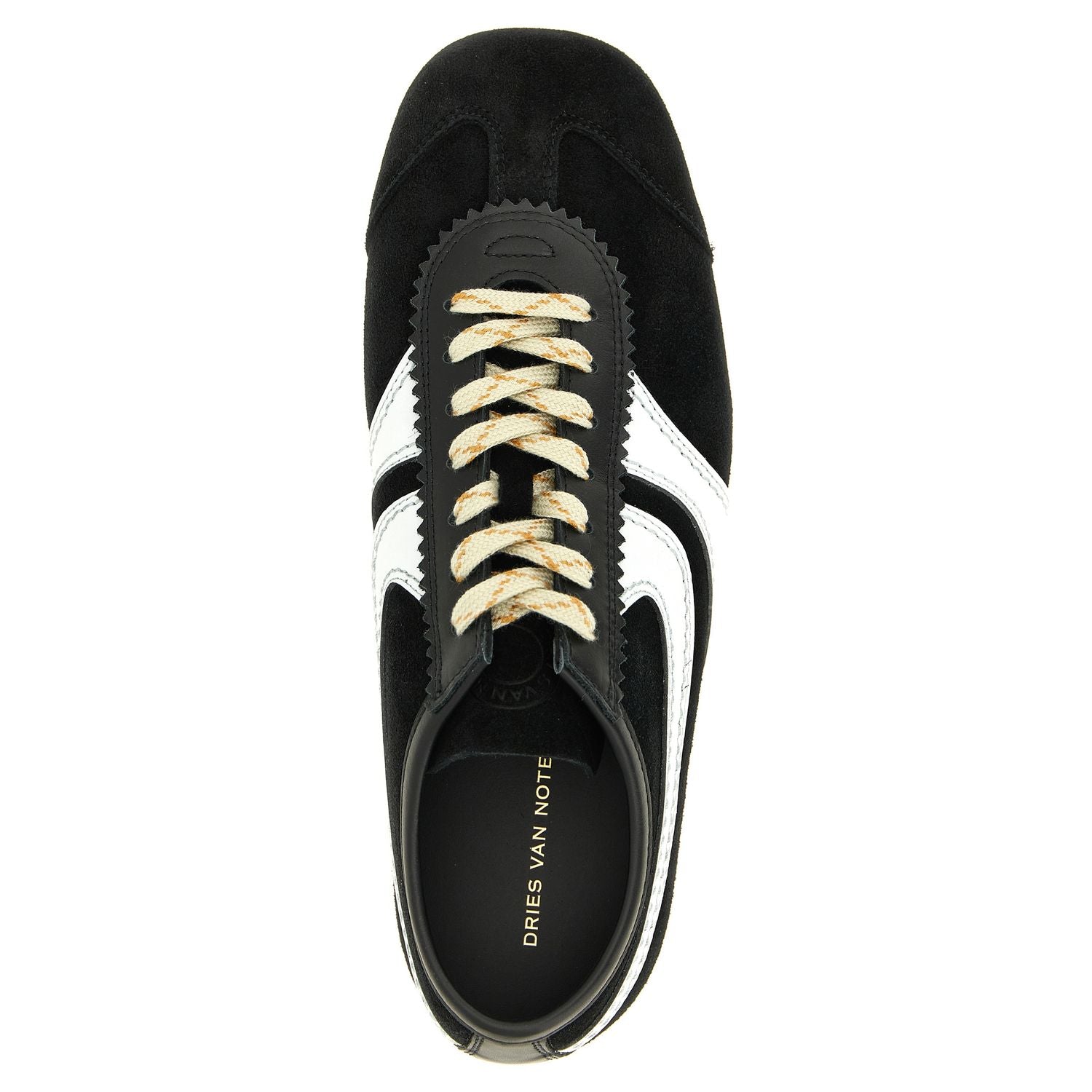 Dries Van Noten Bicolor Calfskin Sneakers