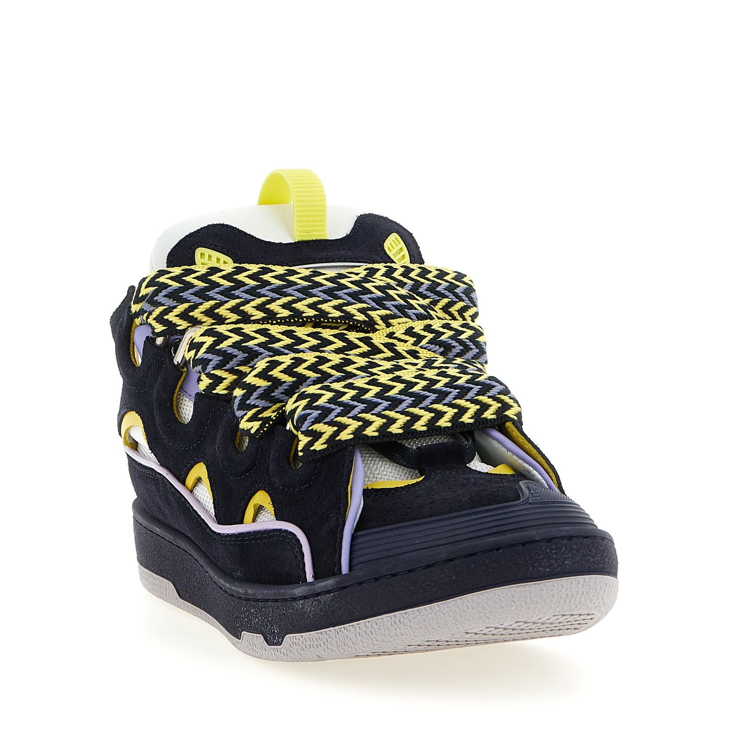 Lanvin Blue Calfskin Athletic Sneakers
