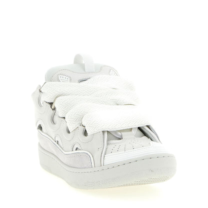 Lanvin White Calfskin Chunky Sneakers