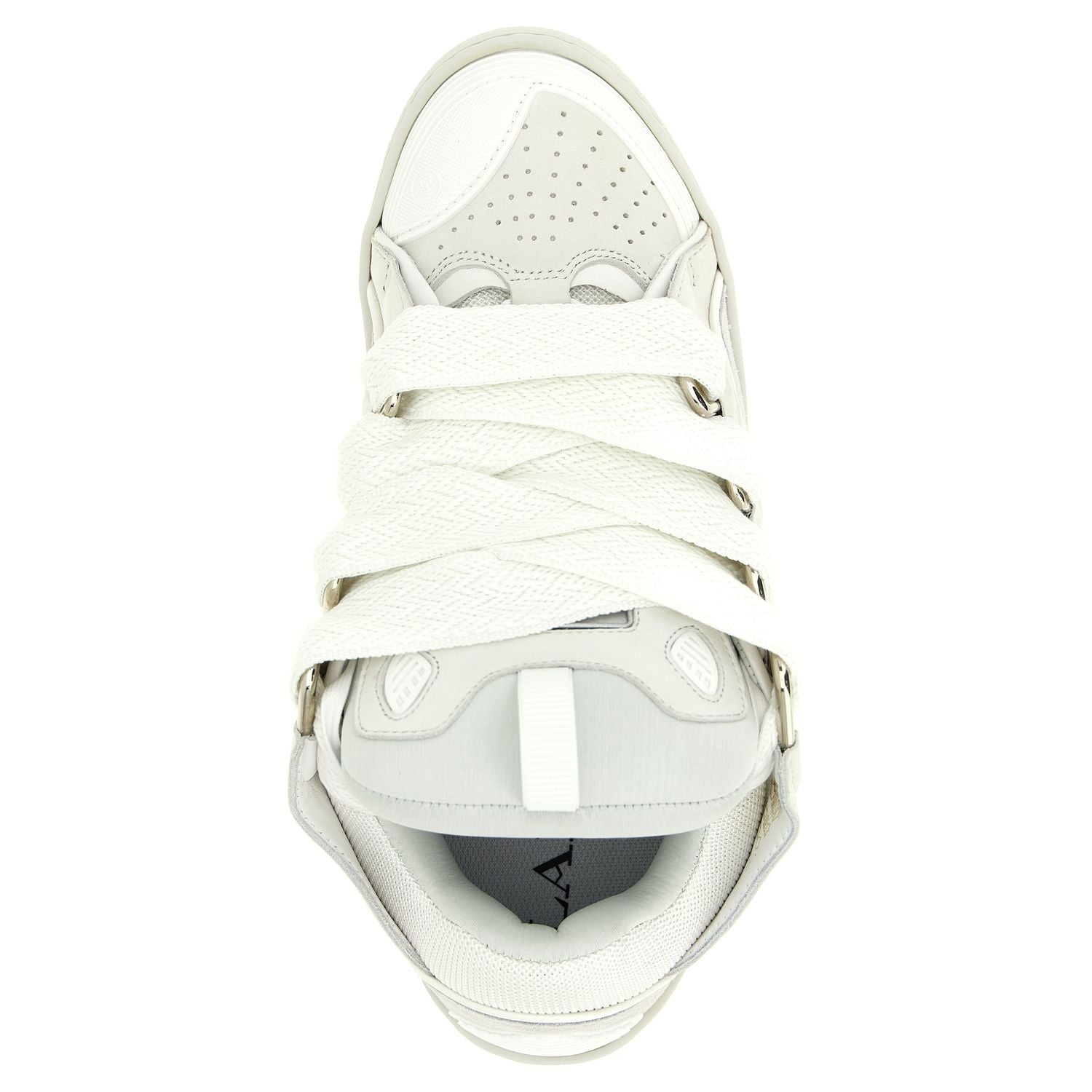 Lanvin White Calfskin Chunky Sneakers