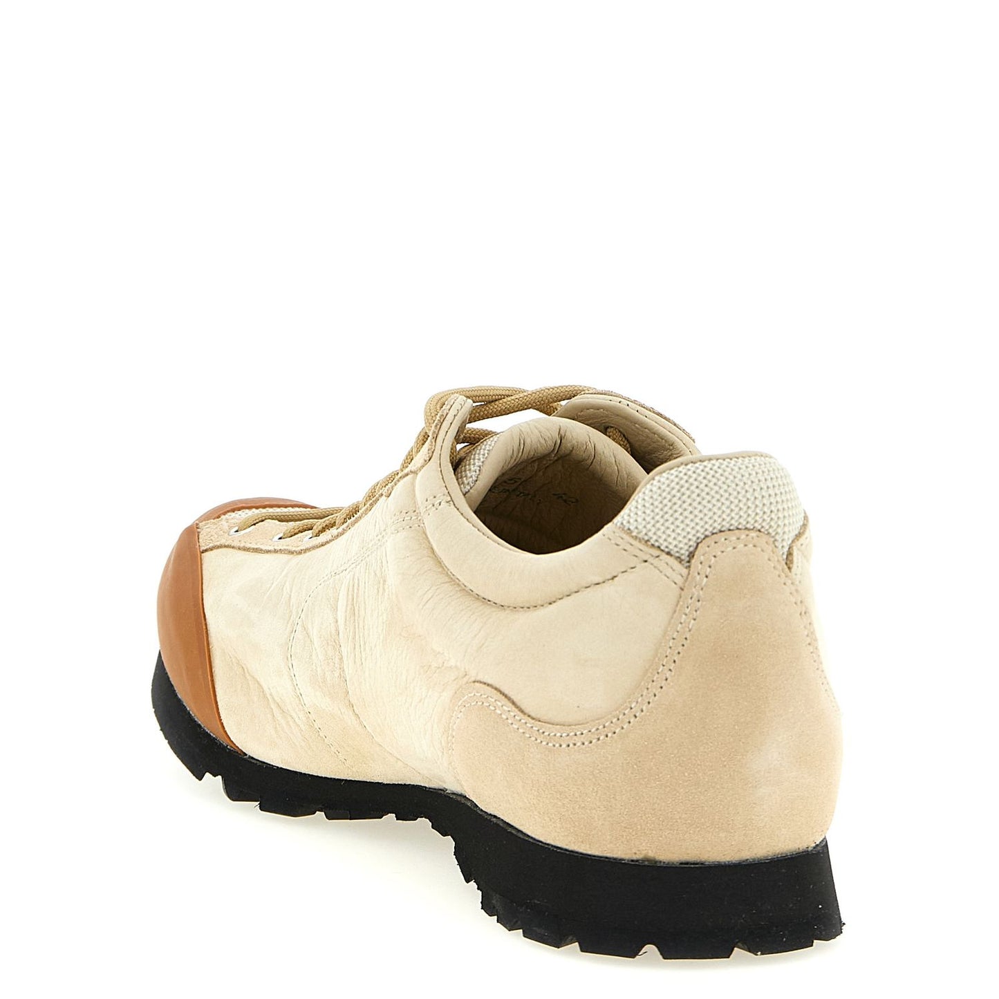 Diemme Beige Leather Athletic Sneakers