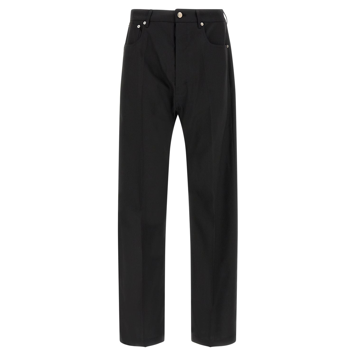 Rick Owens Black Wool Jeans Denim