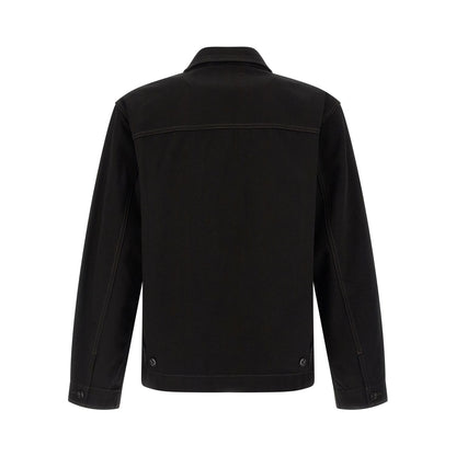 Lemaire Black Cotton Denim Jacket