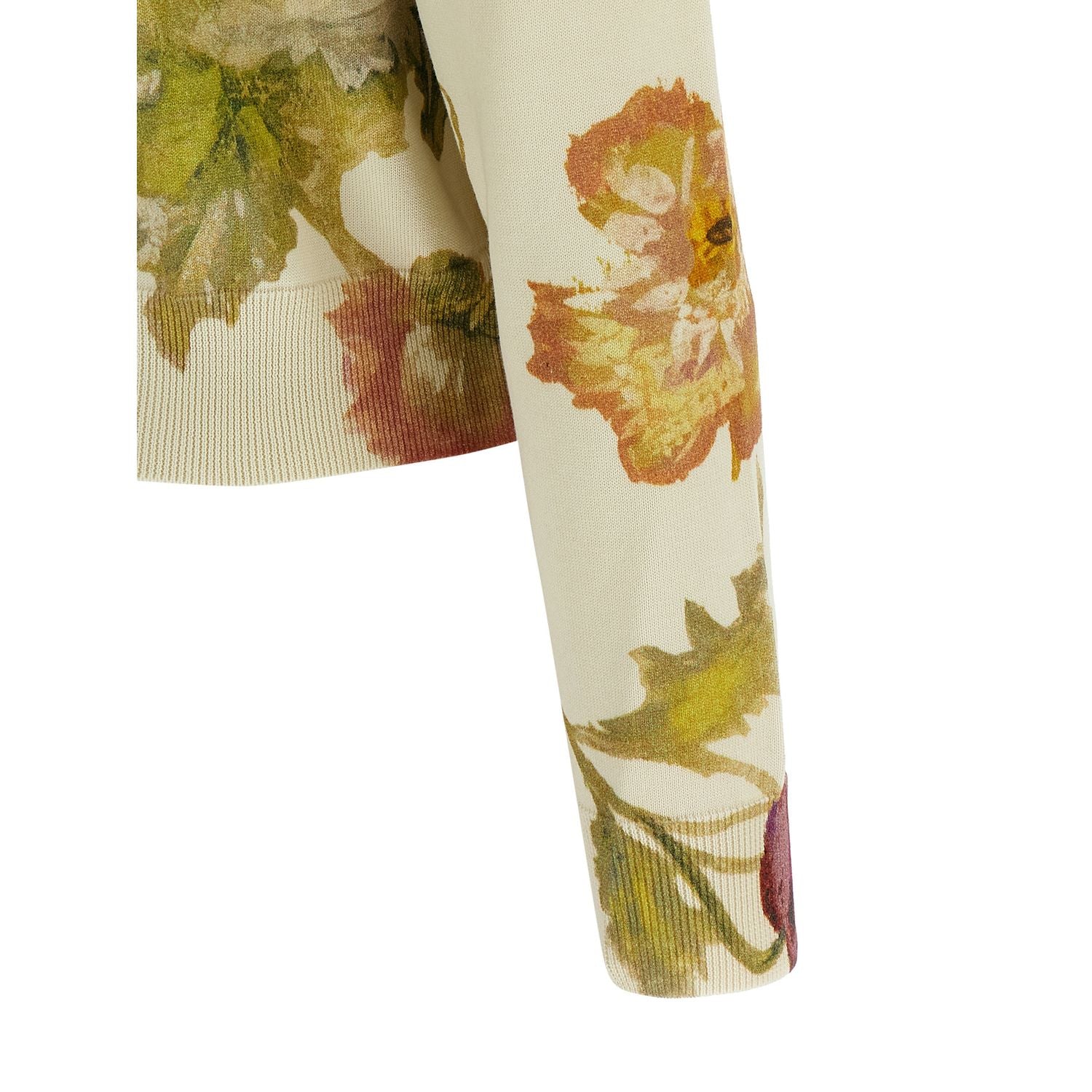 Carolina Herrera White Silk Cardigan