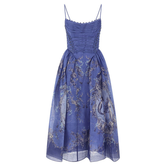 Zimmermann Blue Linen Long Dress