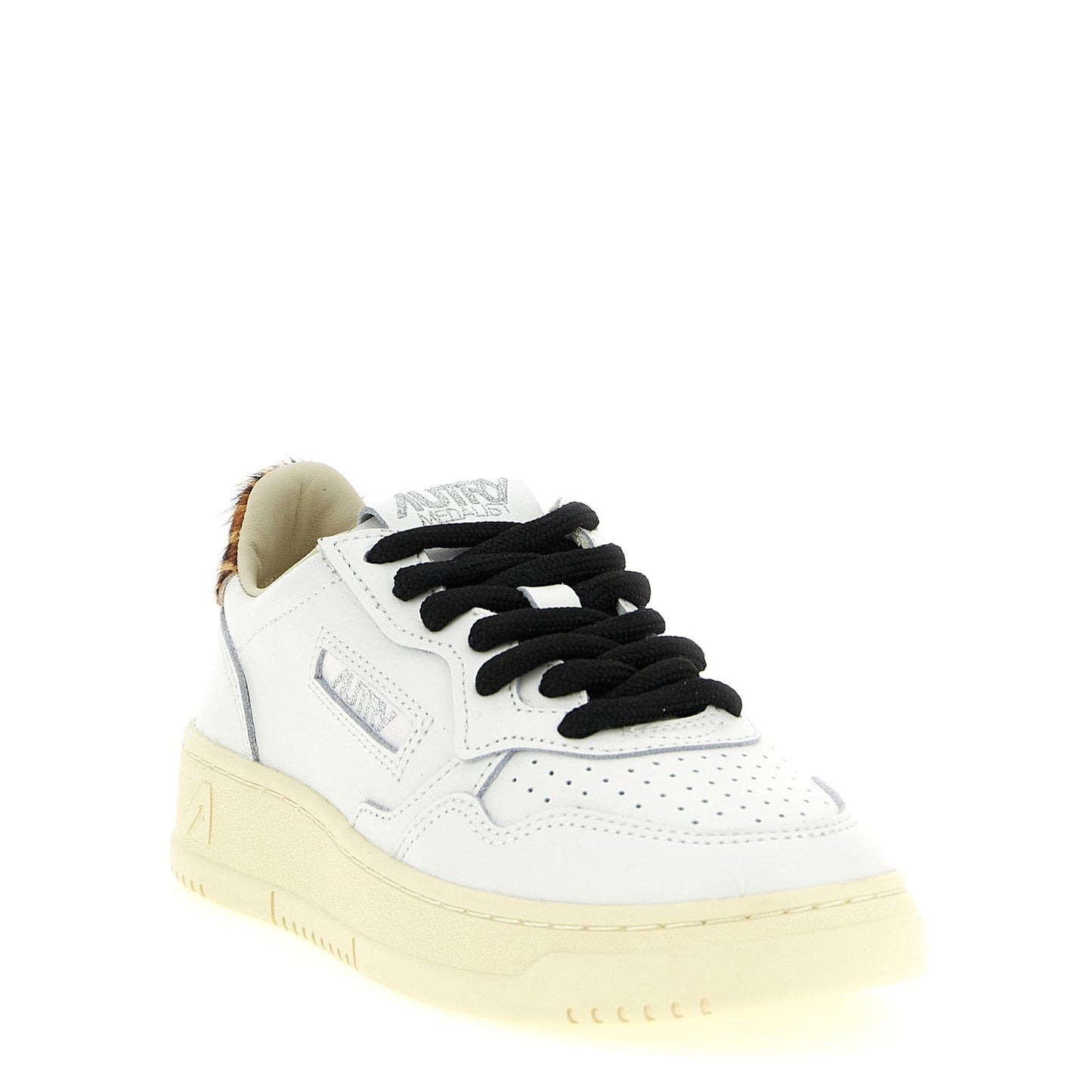 Autry Brown Cowhide Low Top Sneakers